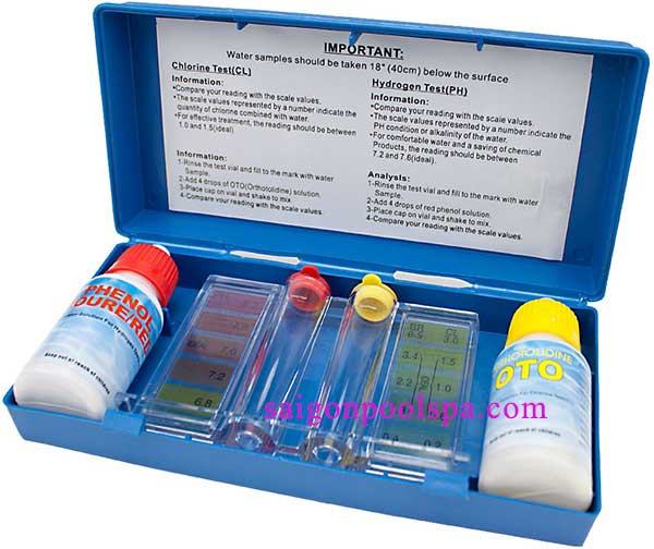 Bộ hộp thử test kit nước hồ bơi