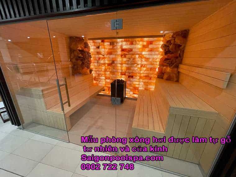 Mẫu Phòng Xông Hơi Sauna Khô đá Muối