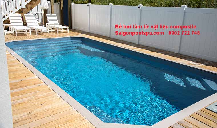 Bể bơi làm từ vật liệu composite