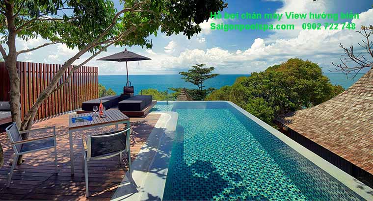 Hồ bơi chân mây View hướng biển