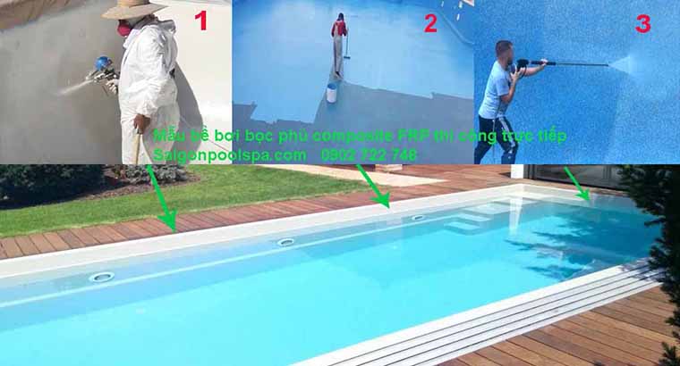 Mẫu bể bơi bọc phủ composite frp thi công trực tiếp