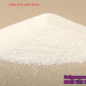 Soda xử lý nước hồ bơi màu trắng