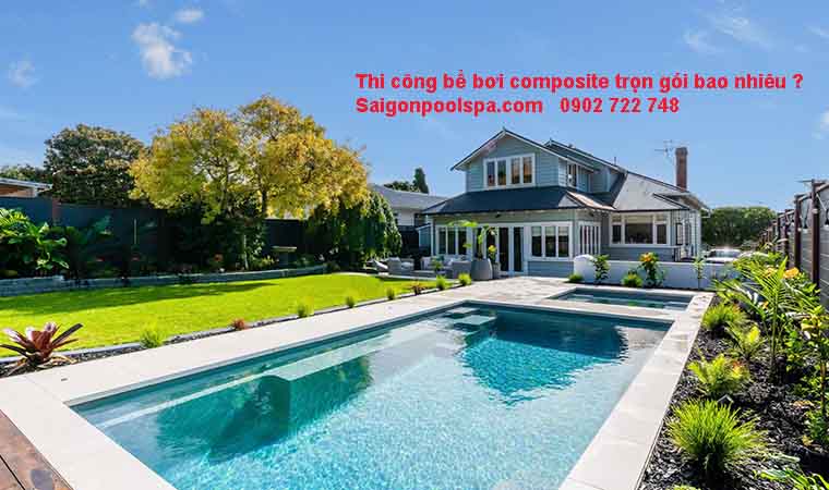 Thi công bể bơi composite trọn gói bao nhiêu