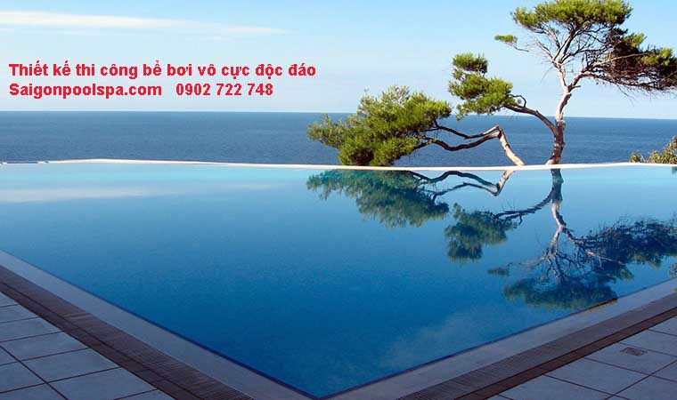 Thiết kế thi công bể bơi vô cực độc đáo