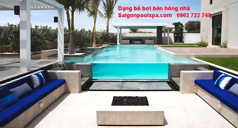 Dạng bể bơi bên hông nhà