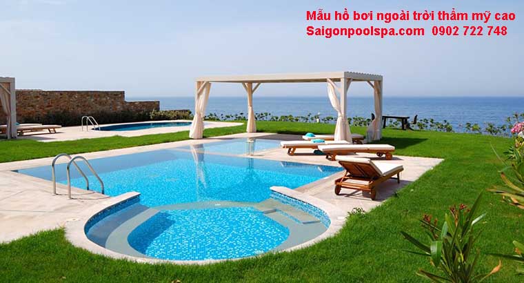 Mẫu hồ bơi ngoài trời thẩm mỹ cao