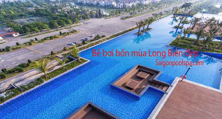 Bể bơi 4 mùa Long Biên đẹp