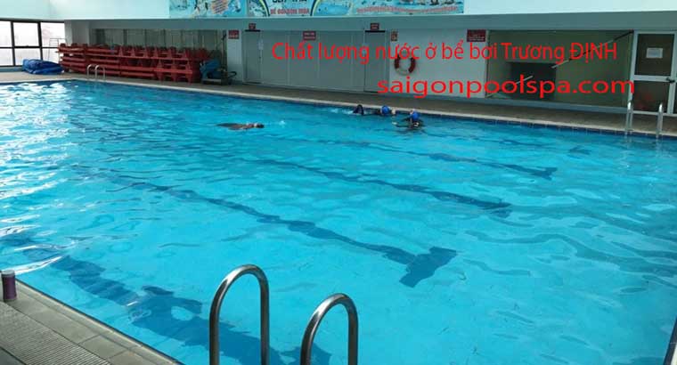 Chất lượng nước của bể bơi bốn mùa Trương Định