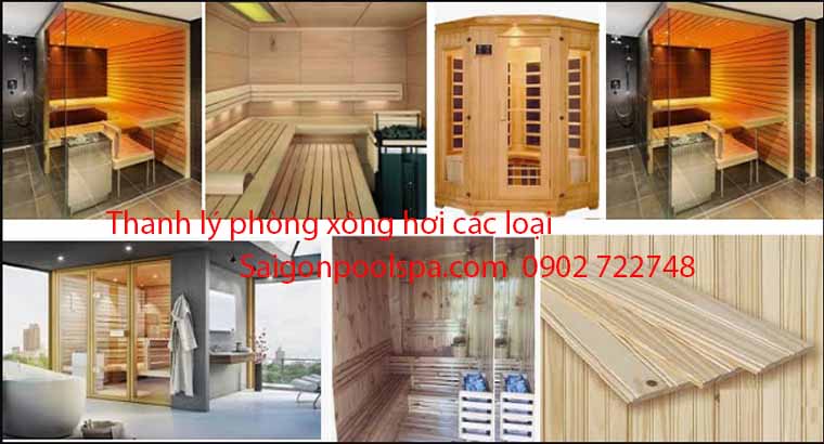 Thanh lý phòng xông hơi các loại