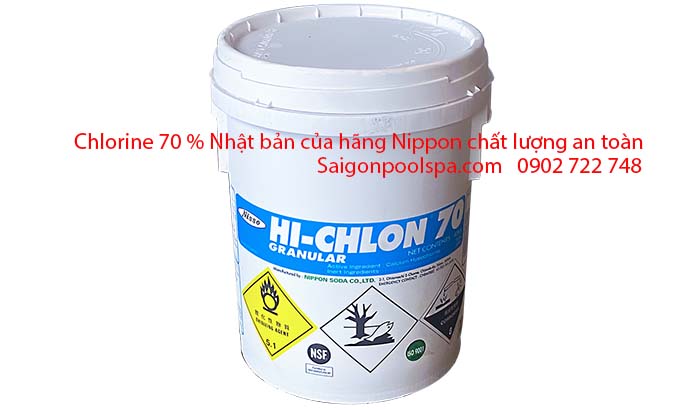 Chlorine 70 Nhật mạnh và an toàn trong xử lý nước