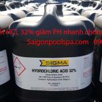 Hóa chất HCL 32% chất xử lý trung hòa PH an toàn