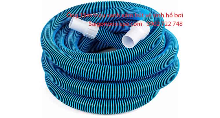 ống 15m màu xanh xám hút vệ sinh hồ bơi