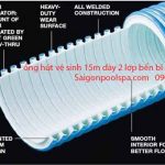 Ống hút vệ sinh 15m với 2 lớp bền bỉ