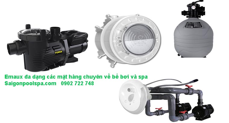 Emaux đa dạng các mặt hàng chuyên về bể bơi và spa