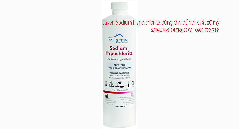 Javen Sodium Hypochlorite dùng cho bể bơi xuất xứ Mỹ