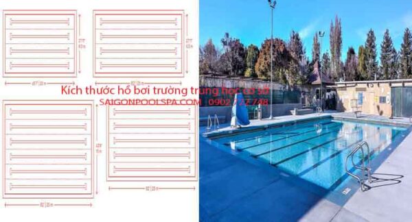 Diện tích hồ bơi tiêu chuẩn Chi tiết cho từng loại công trình