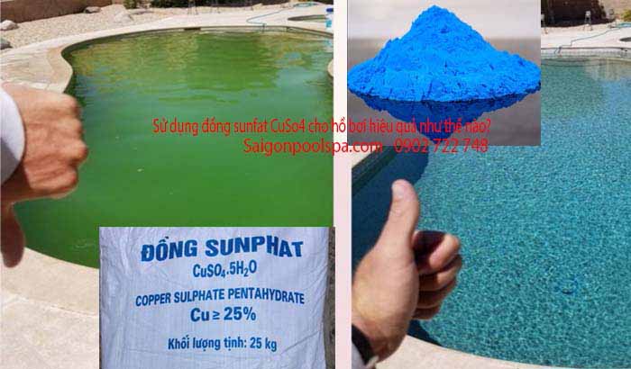 Sử dụng đồng Sunfat Cuso4 cho hồ bơi
