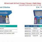 Bộ test nước hồ bơi 2 trong 1 emaux được nhiều người sử dụng