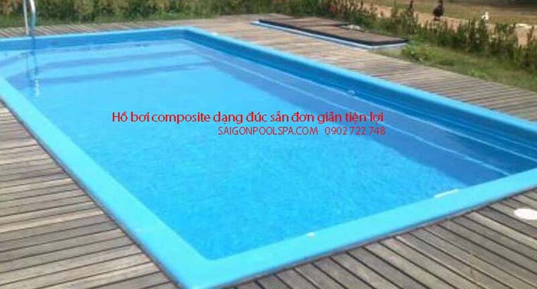 Bể bơi composite đúc sẵn lựa chọn đơn giản hiệu quả