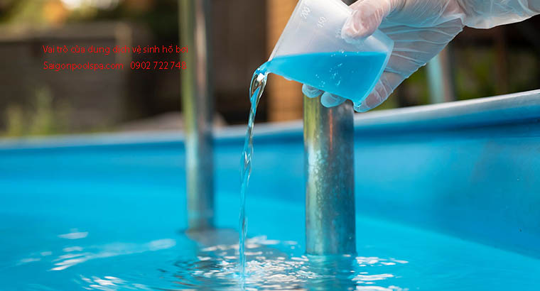 Vai trò Hóa chất vệ sinh hồ bơi khiến bể bơi trở nên sạch sẽ, an toàn