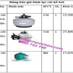 Bảng báo giá bình lọc cát bể bơi nhập khẩu