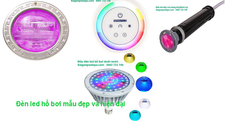 Đèn led hồ bơi mẫu đẹp và hiện đại