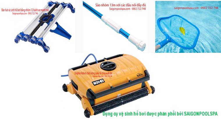 Dụng cụ vệ sinh hồ bơi được phân phối bởi Saigonpoolspa