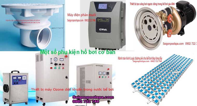 Một số phụ kiện hồ bơi cơ bản