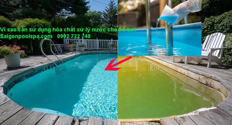 Vi sao cần sử dụng hóa chất xử lý nước bể bơi