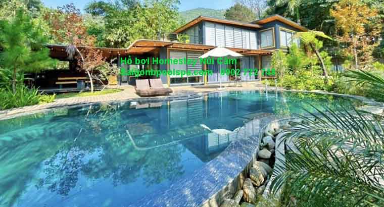 Hồ bơi homestay núi Cấm