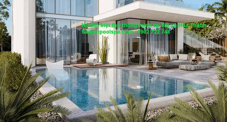 Hồ bơi biệt thự thông minh tại thị xã Hòa Thành