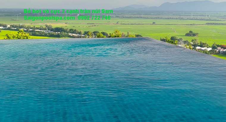 Bể bơi vô cực 2 cạnh tràn núi Sam