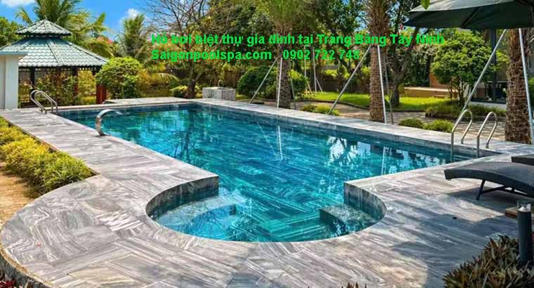 Hồ bơi biệt thự gia đình tại Trảng Bàng Tây Ninh