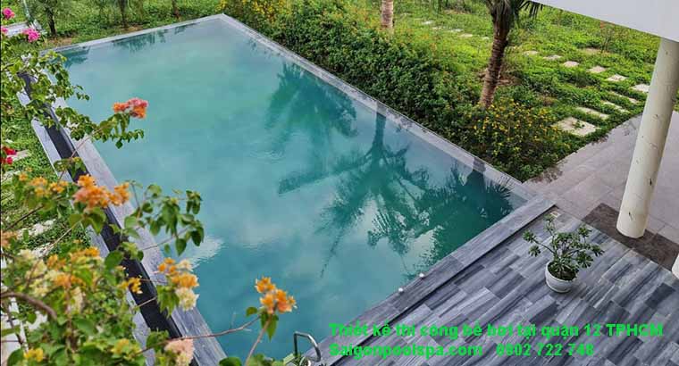 Thiết kế thi công bể bơi tại Quận 12 TPHCM