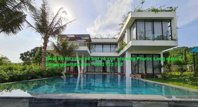Thiết kế thi công bể bơi vô cực Phường Phước Long quận 9